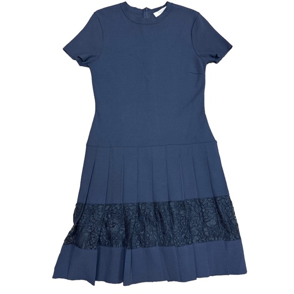 Valentino Navy Blue Knit Dress - Picture 2 of 5